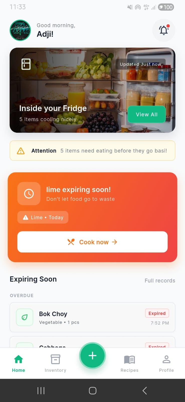 The Anti-Basi: AI Smart Fridge
